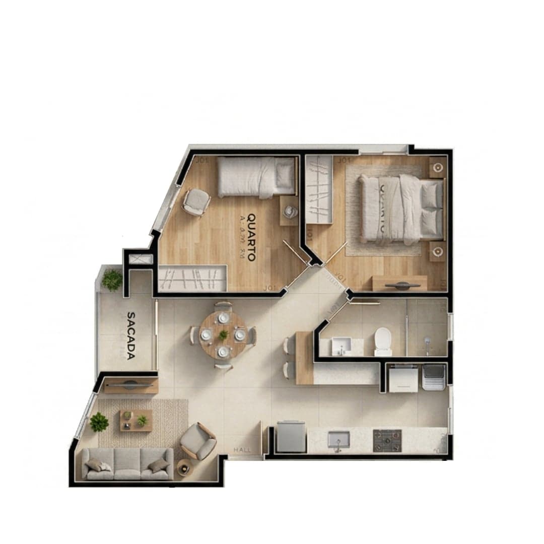 planta-apartamento-2-quartos-iririú-joinville