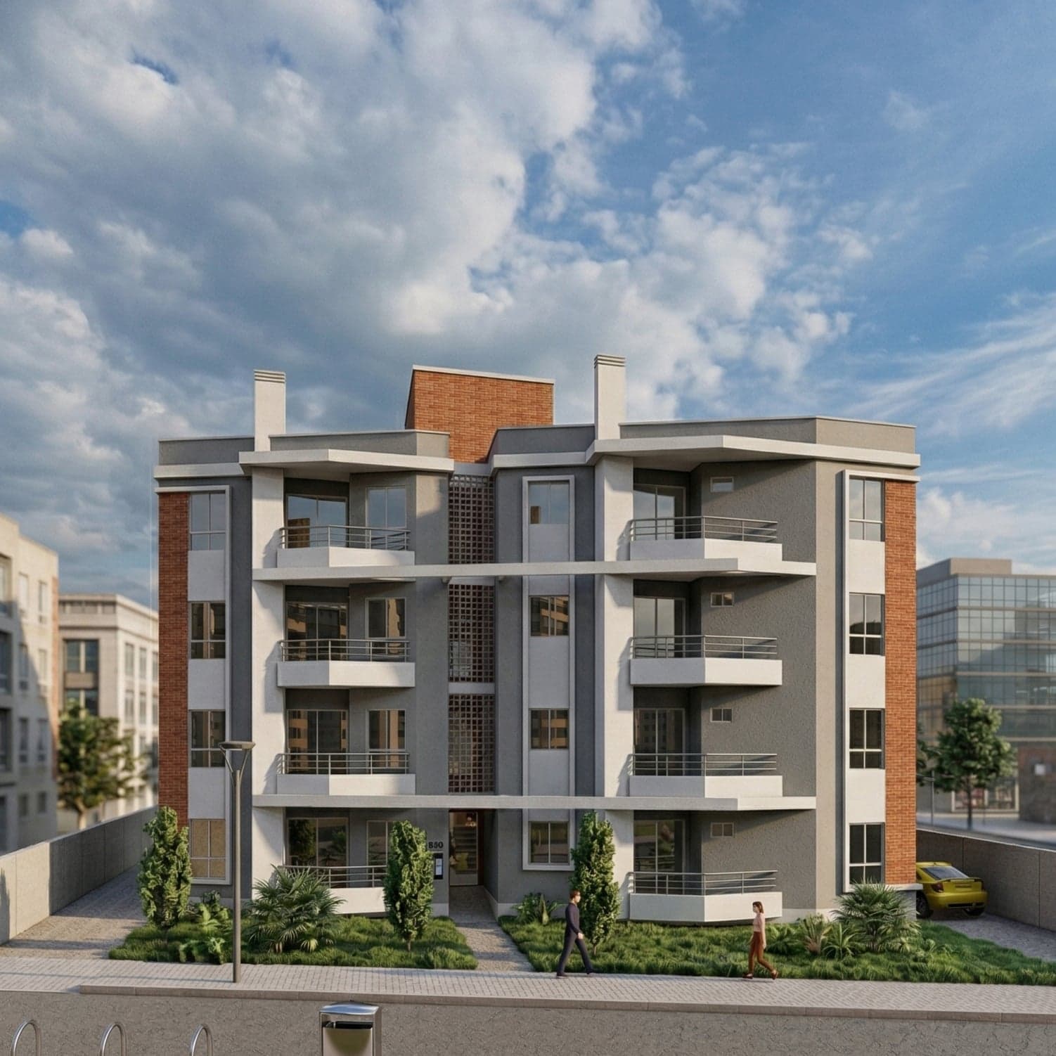 Fachada do Residencial Citrino — apartamento no Iririú em Joinville